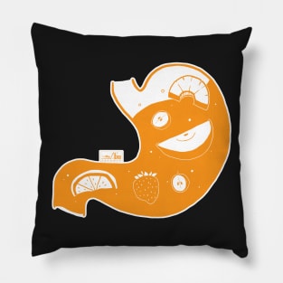 Food in My Stomach - Fruit (Color) Pillow