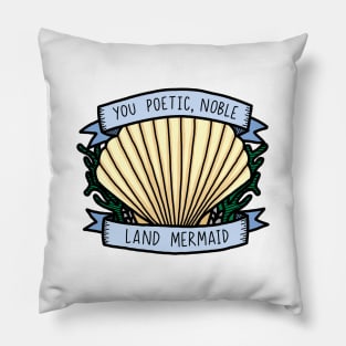 Poetic Noble Land Mermaid Pillow