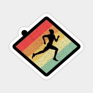 Retro Vintage 80s Running Gift For Runners Magnet