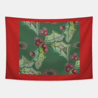 Holly and Berries Tapestry