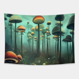 Beneath the Mushroom Canopy Tapestry