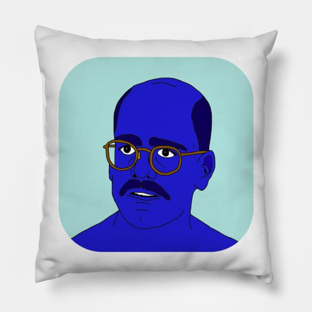 Arrested Development - Tobias Funke - Blue Man Pillow by Tomarto