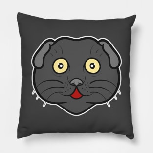 Scottish fold cat Pillow