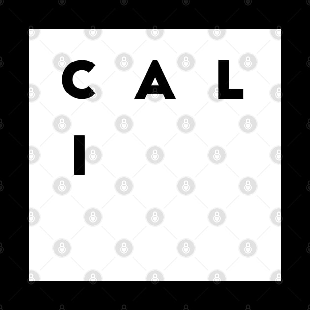 Cali | White square letters by Classical