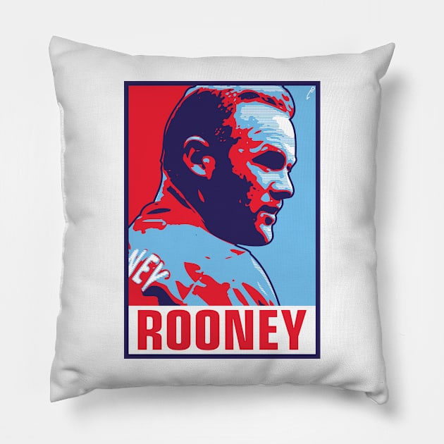 Rooney - ENGLAND Pillow by DAFTFISH