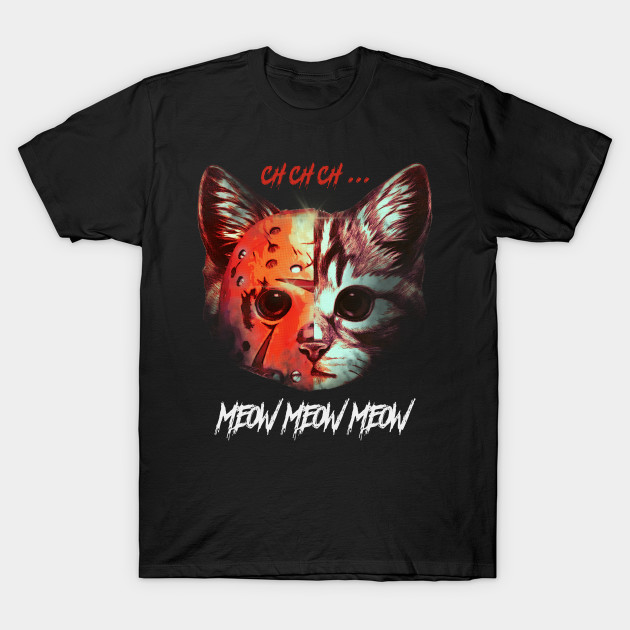 Jason Meowhees Jason Voorhees T Shirt Teepublic