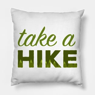 Take a Hike Mountains Pillow