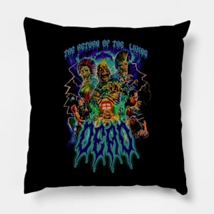 The Return Of The Living Dead, Vintage Horror. (Version 2) Pillow