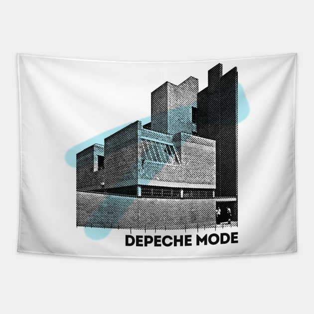 Depeche Mode Industrial Collage Fanart Tribute Tapestry by DankFutura