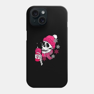 It's Cold Outside Like My Heart Skeleton Funny Valentine Day Phone Case