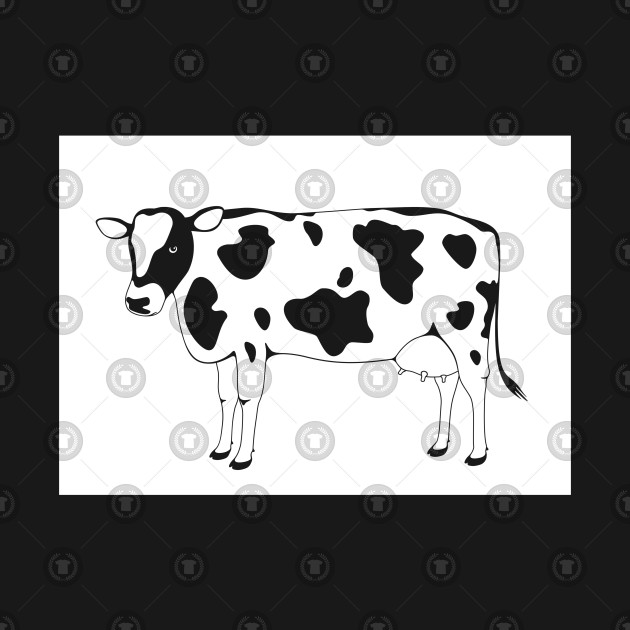 white background cow outline cow outline
