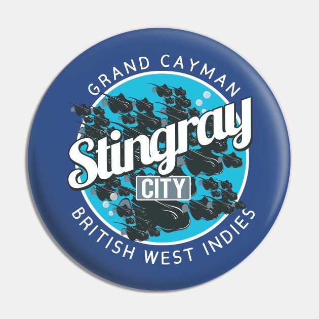 Grand Cayman Stingray City Pin by PopCultureShirts