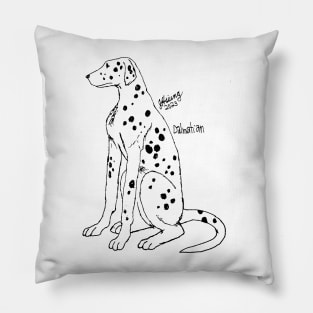 Dalmatian Sketch Pillow