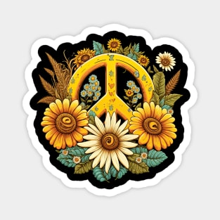 Peace Daisy Magnet