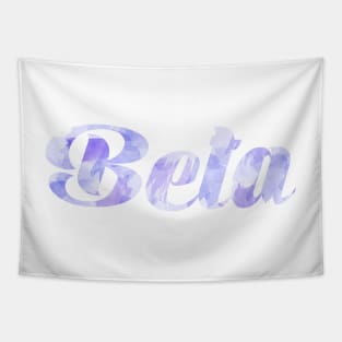 Beta Blue Watercolor Tapestry