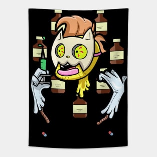 Dope Slluks medicine man cartoon drawing Tapestry