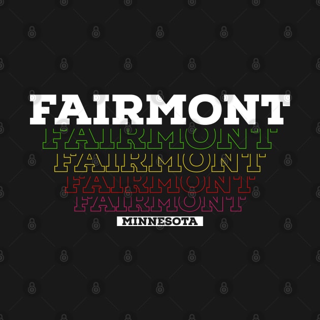 I Love Fairmont Minnesota USA Vintage by Zen Cosmos Official