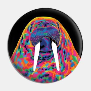 Rainbow Walrus Pin