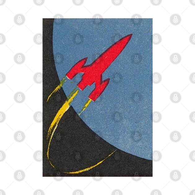 Vintage Soviet Spaceship Illustration //// Minimal Graphic Design by DankFutura