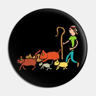 Herding Cats Pin