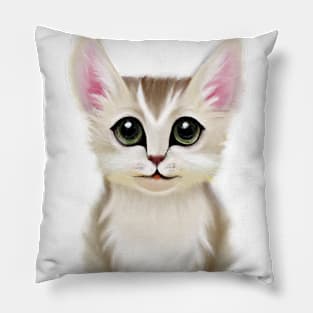 Cute Cat Drawing Pillow