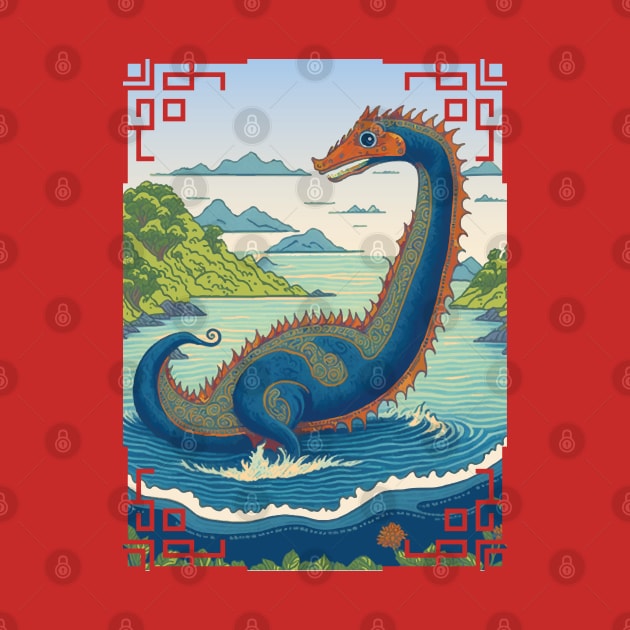 Loch Ness Monster Illustration by ARTIZIT