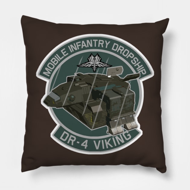 Starship Troopers Mobile Infantry Dropship Pillow by PopCultureShirts