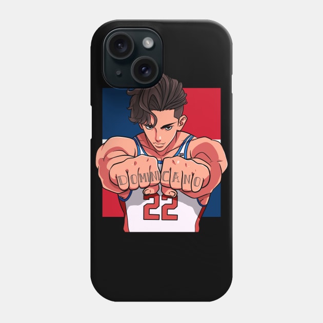 Proud Dominicano Basketball Baller Dominican Republic Flag Phone Case by Noseking