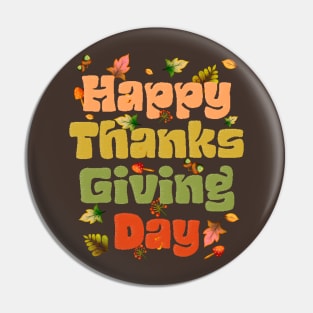 Happy Thanksgiving Day Text Pin