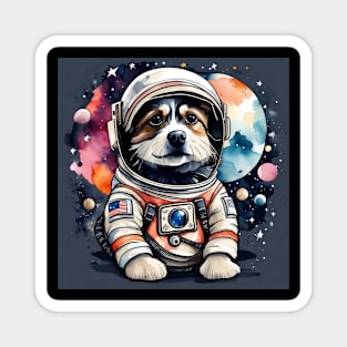 Cute space dog gift ideas Magnet