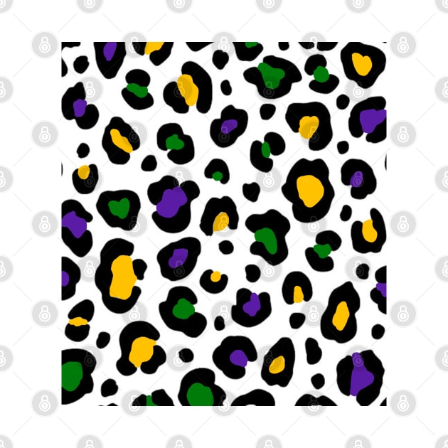 Mardi Gras Cheetah Print by Stephanie Kennedy 