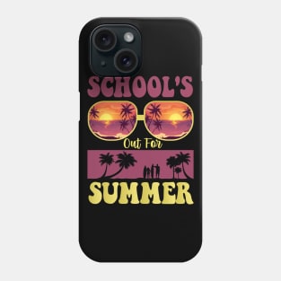 Retro Last Day Of School Schools Out For Summer Teacher Gift Phone Case