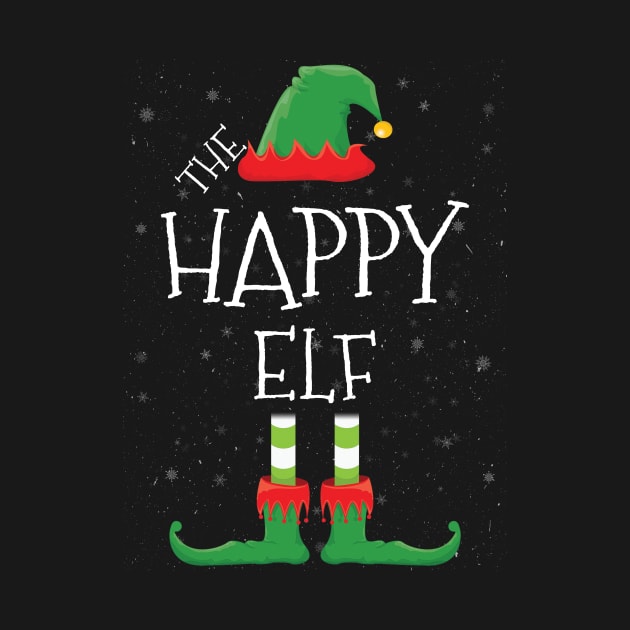 HAPPY Elf Family Matching Christmas Group Funny Gift by tabaojohnny