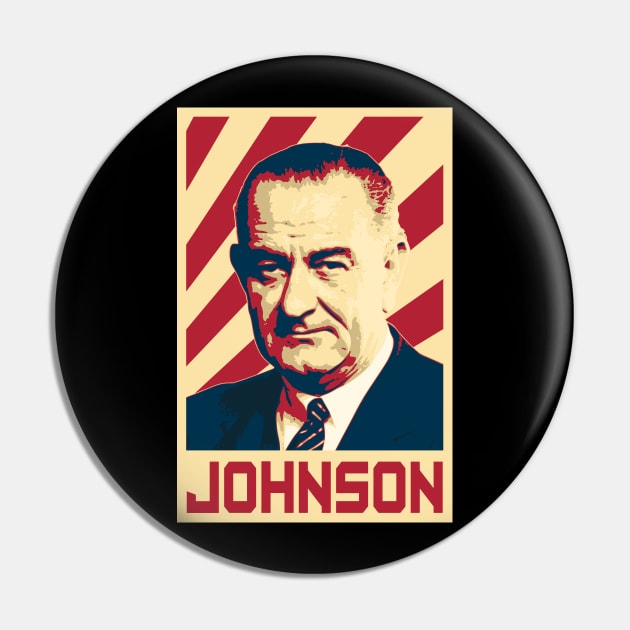 Lyndon B Johnson Pin by Nerd_art