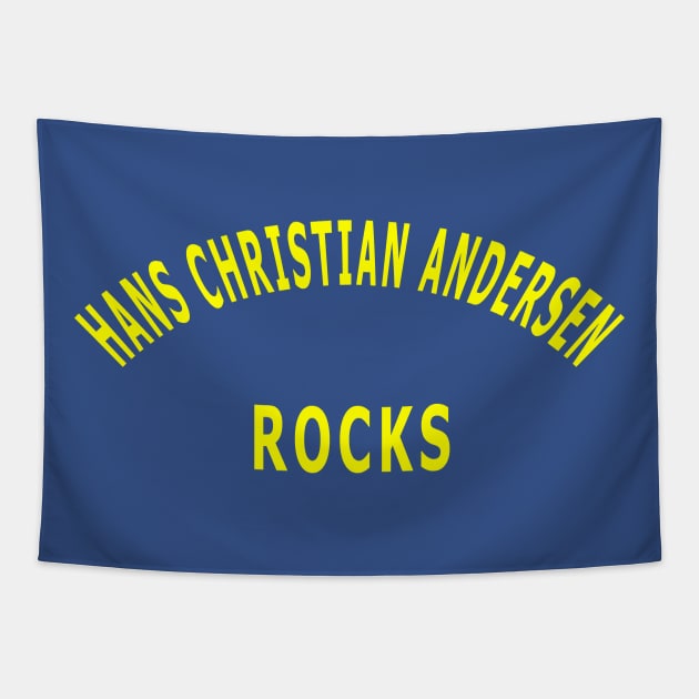 Hans Christian Andersen Rocks Tapestry by Lyvershop