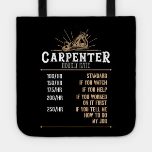 Carpenter Hourly Rate Tote