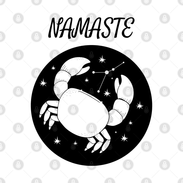 Namaste Cancer Zodiac by DesignIndex