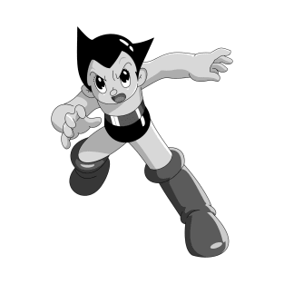 Astro Boy, Fighting Stance Ver. (Grayscale) T-Shirt