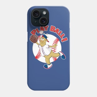 Play Ball! Braves Baseball Mascot Blooper Phone Case