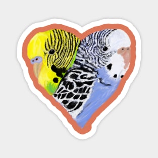 Painted Bird Love Magnet