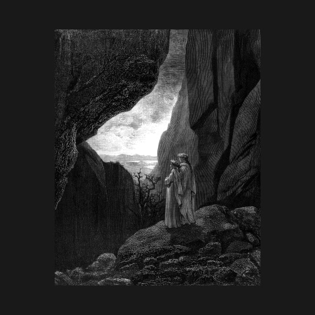 High Resolution Gustave Doré Illustration The Exit From Hell by tiokvadrat