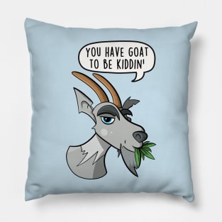 You have goat to be kiddin' Pillow