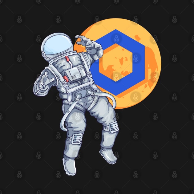 Chainlink To The Moon by BitcoinSweatshirts