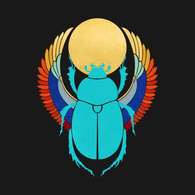 Egyptian Scarab by Art by Angele G