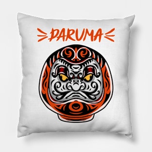 Doll Japan Daruma Japanese Traditional Art Style Pillow