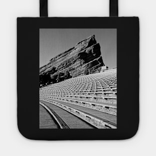 Red Rocks Black and White Tote