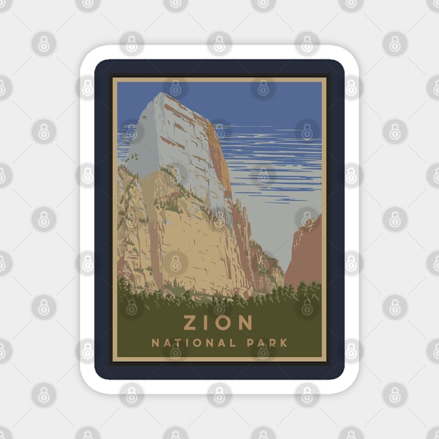 Zion National Park (Refreshed) Magnet by splode