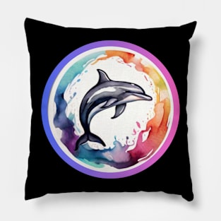 Dolphin Art Gift, Animal design, Dolphin Gift, Pillow