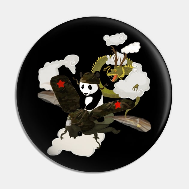 Panda's escape Pin by Barruf