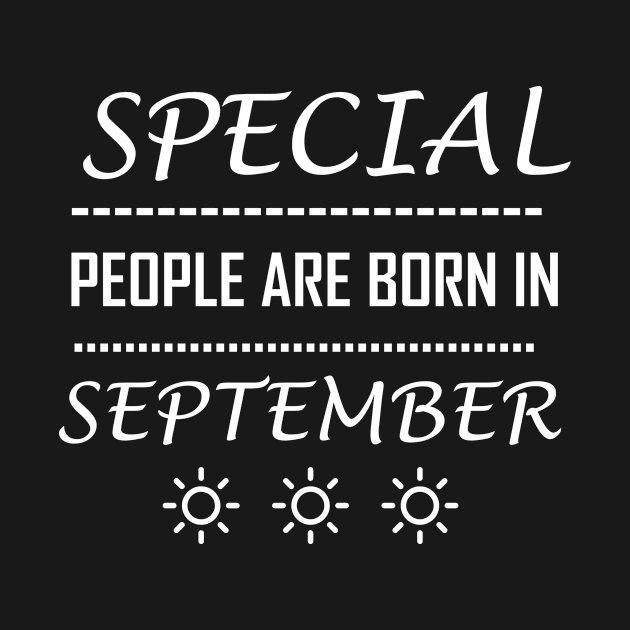 special people are born in September,September by Souna's Store